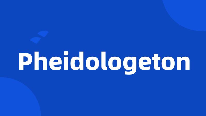 Pheidologeton