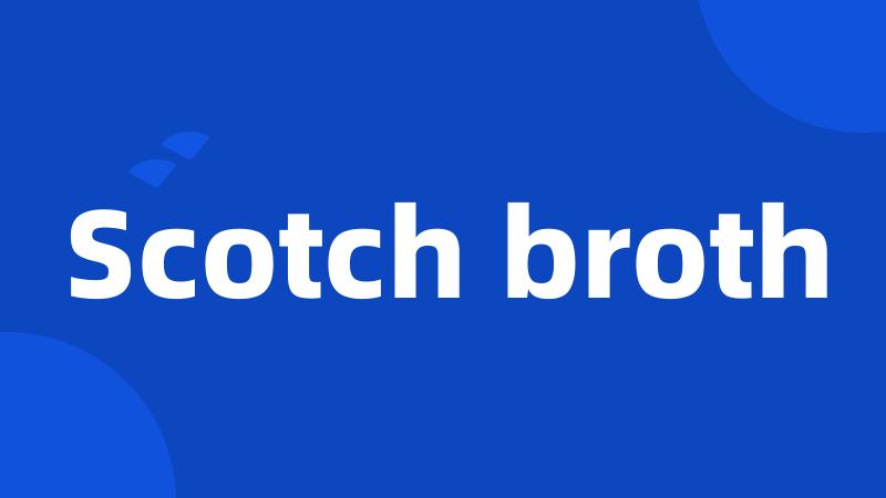 Scotch broth