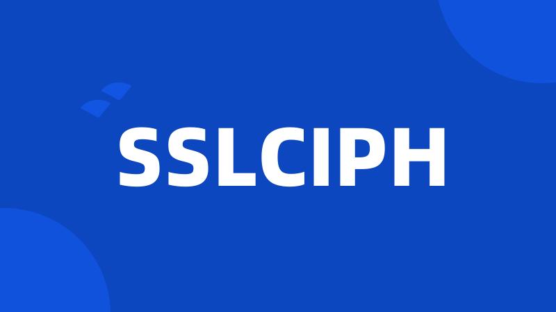 SSLCIPH