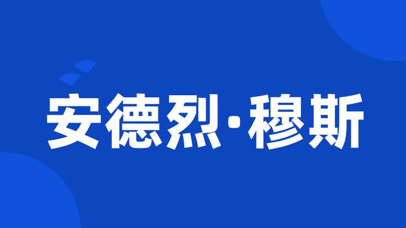 安德烈·穆斯