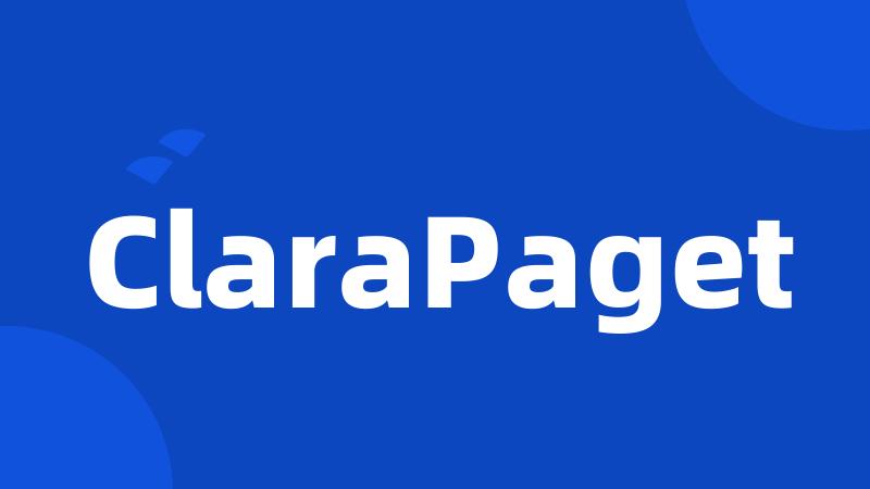 ClaraPaget