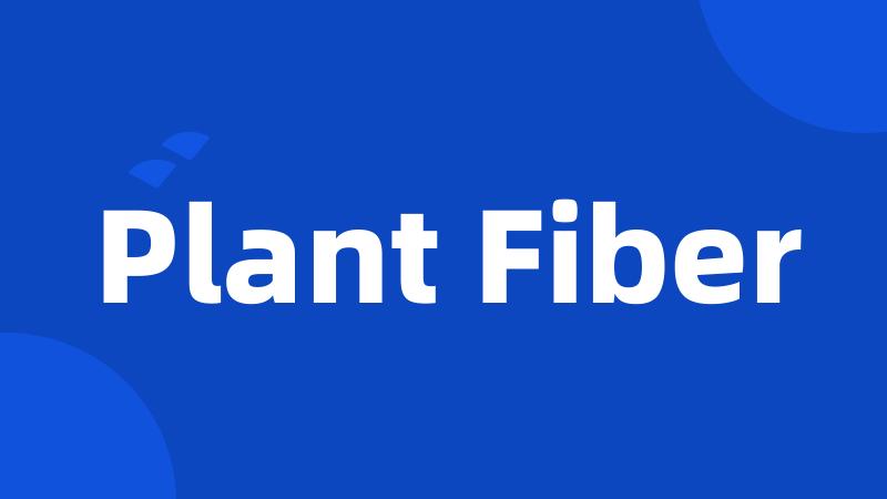 Plant Fiber