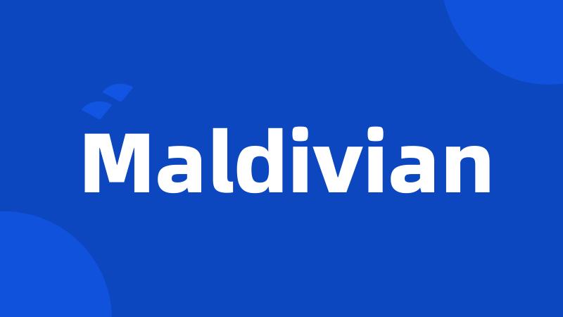 Maldivian