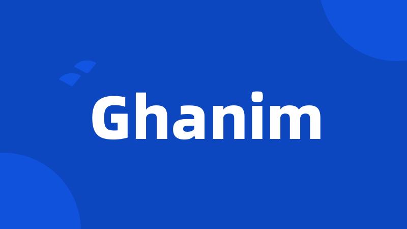 Ghanim