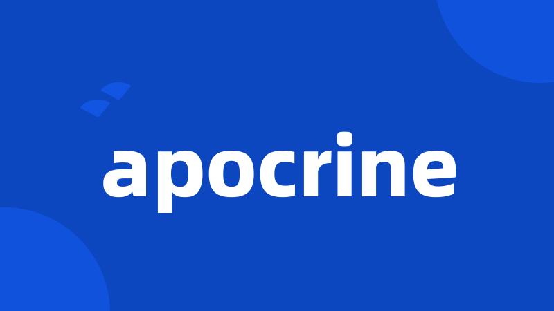 apocrine