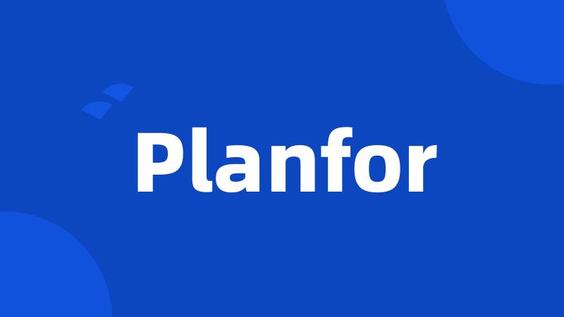 Planfor