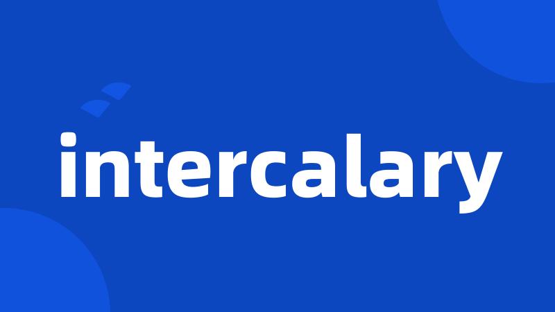 intercalary