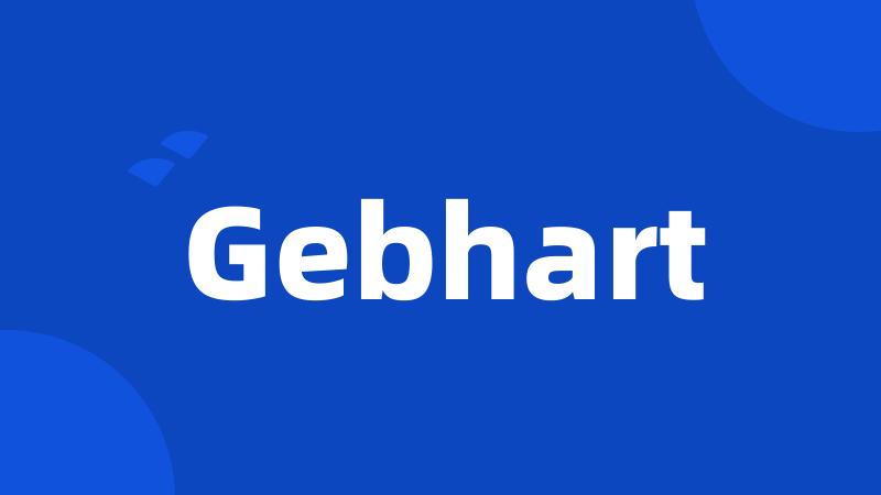 Gebhart