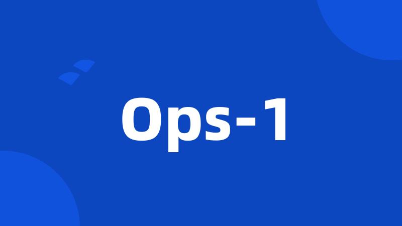 Ops-1