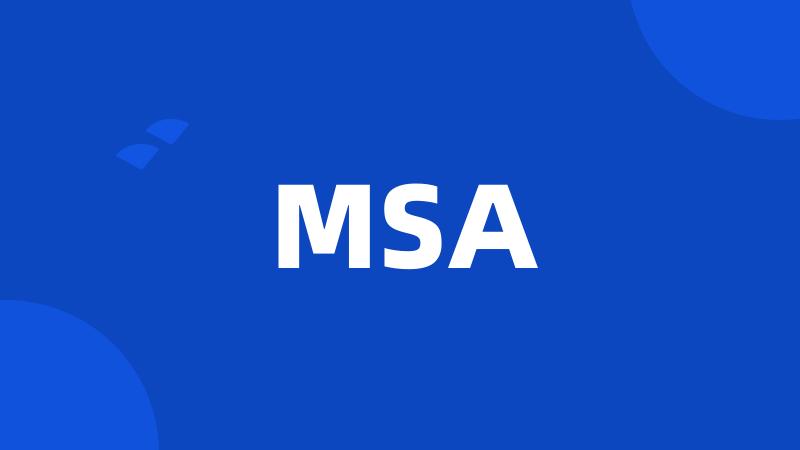 MSA