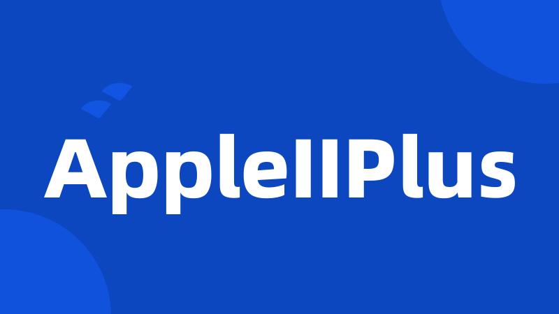 AppleIIPlus