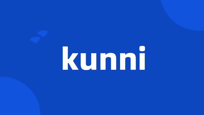 kunni