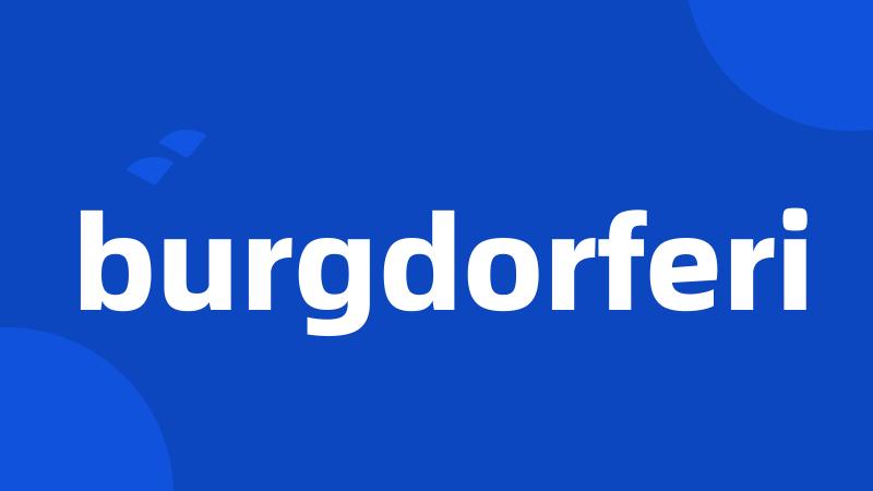 burgdorferi