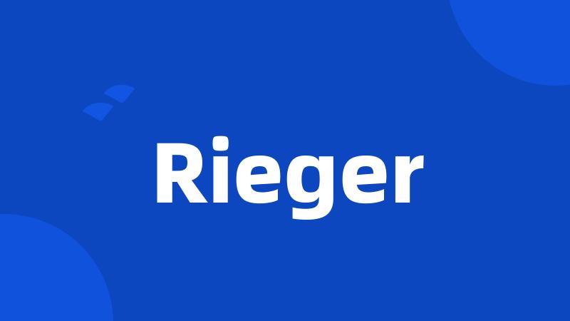 Rieger