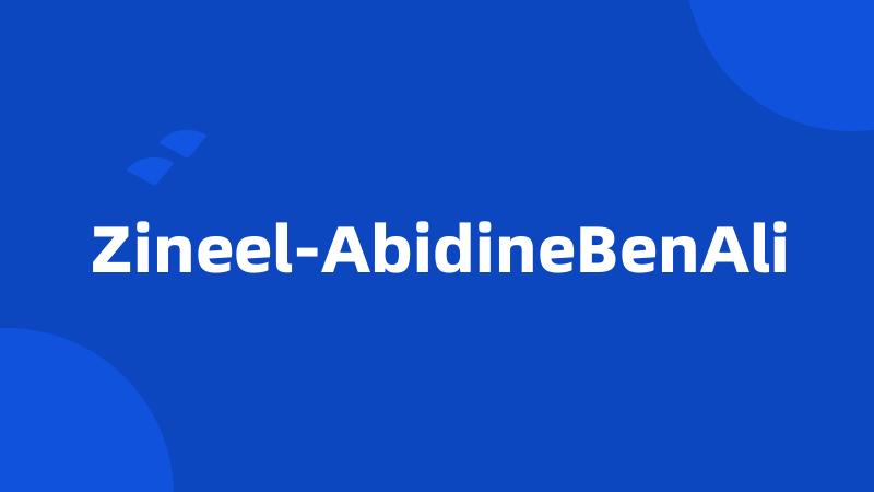 Zineel-AbidineBenAli