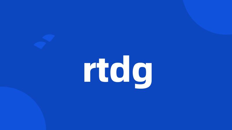 rtdg