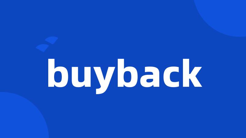 buyback