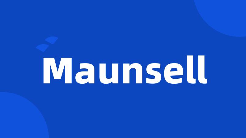 Maunsell