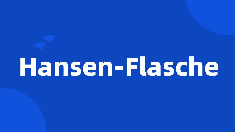 Hansen-Flasche