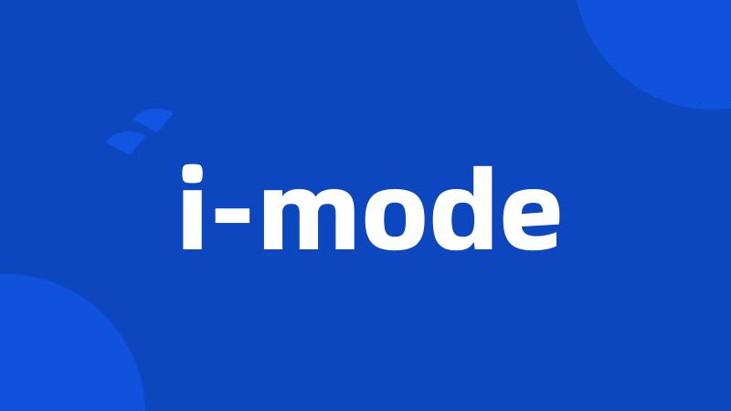 i-mode