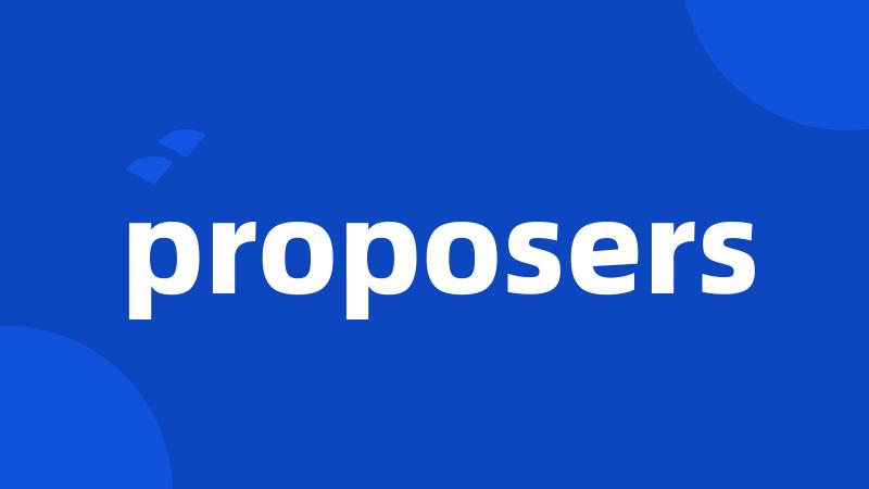 proposers