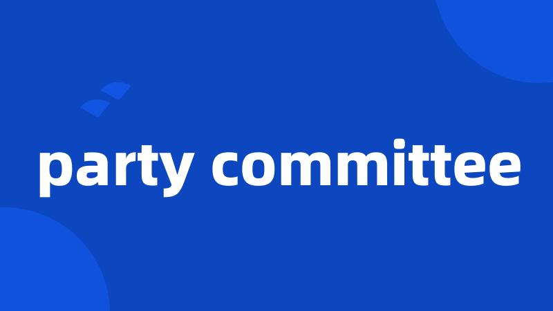 party committee