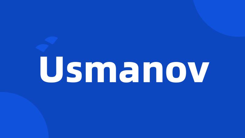 Usmanov