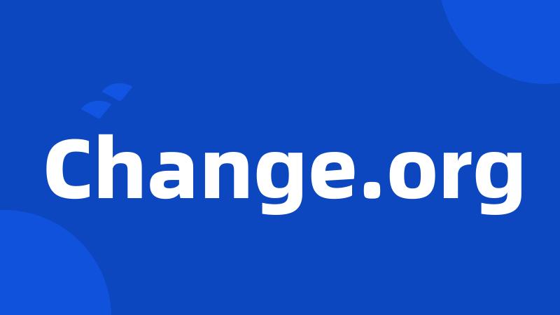 Change.org