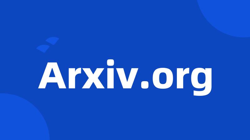 Arxiv.org