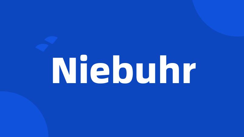 Niebuhr