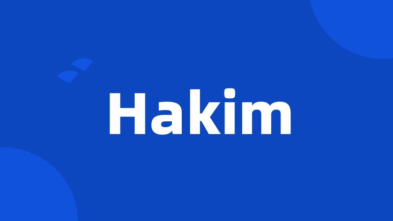 Hakim