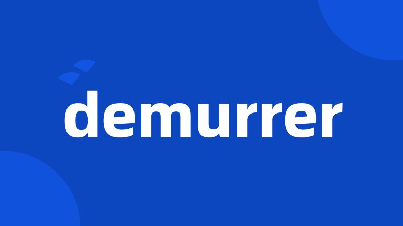 demurrer