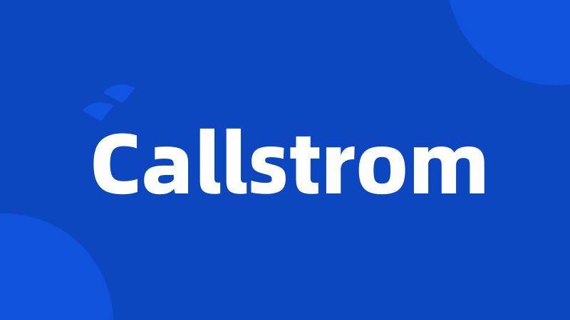 Callstrom