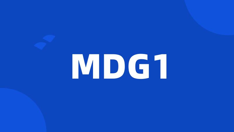 MDG1