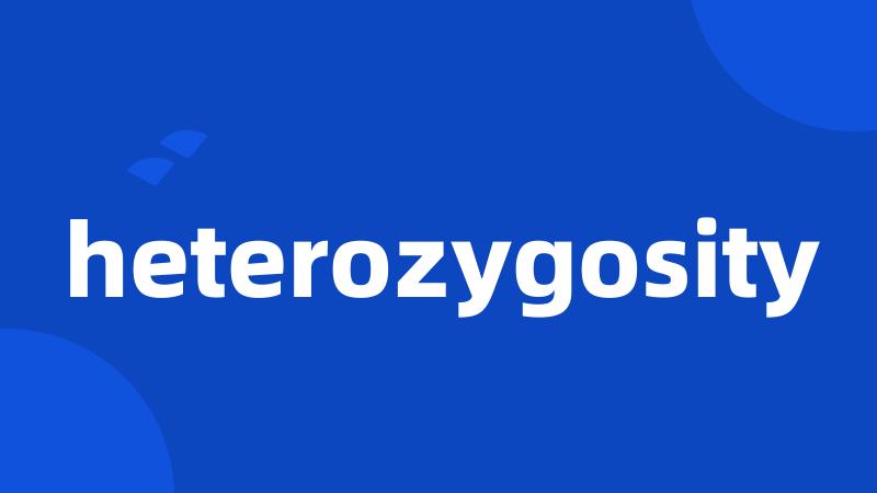 heterozygosity