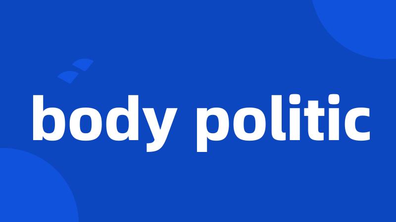 body politic
