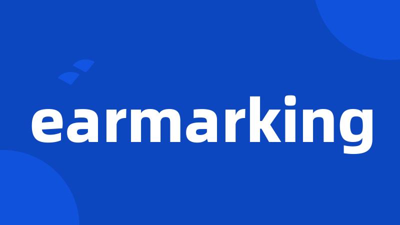 earmarking