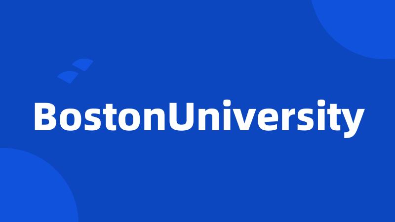 BostonUniversity