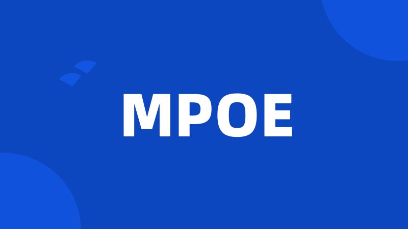 MPOE