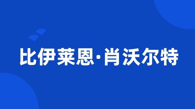 比伊莱恩·肖沃尔特