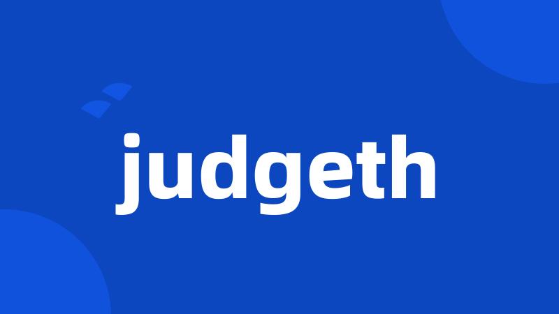judgeth