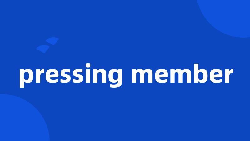 pressing member