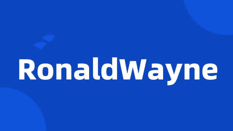 RonaldWayne