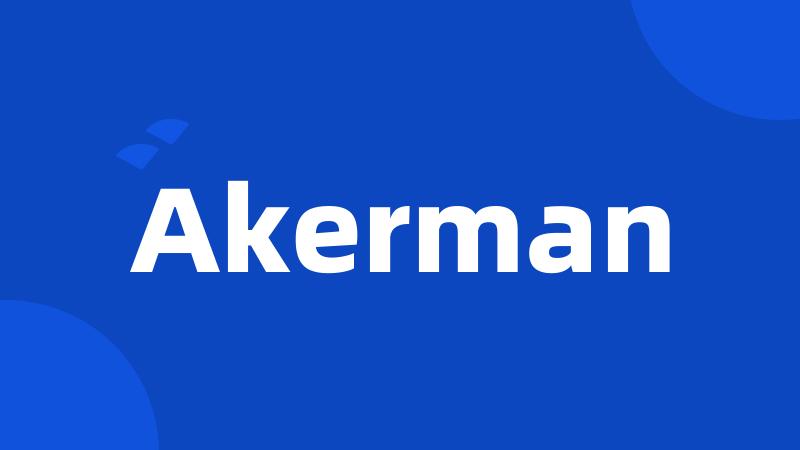 Akerman