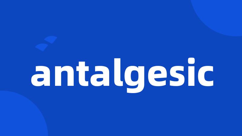 antalgesic