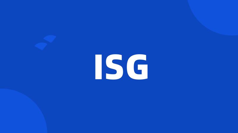 ISG