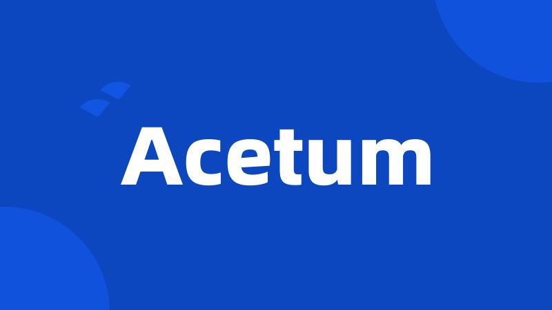 Acetum