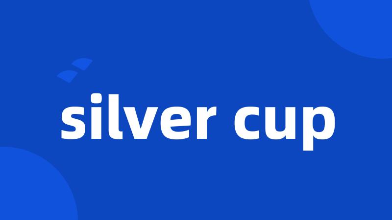 silver cup