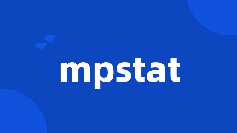 mpstat