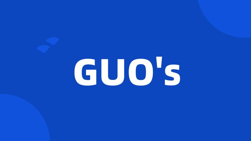 GUO's